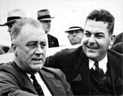 President Franklin Roosevelt and Gov. Richard Leche during a visit to New Orleans.