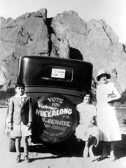 Huey Long's family on the road for his U.S. Senate campaign