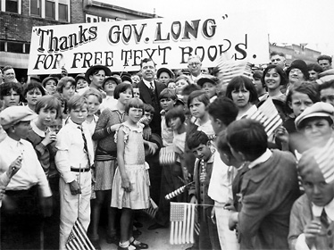 Children thank Huey Long for the free text books provided by his administration.